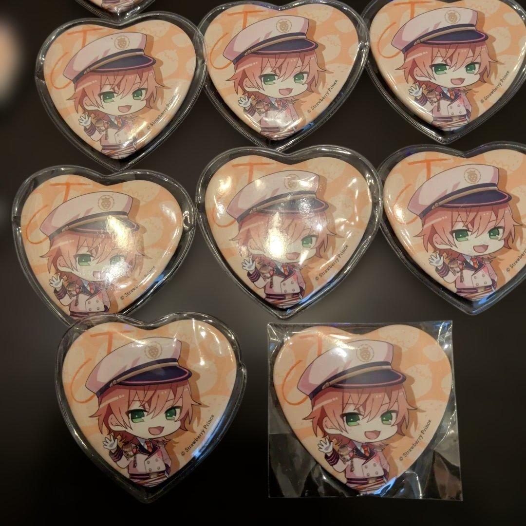 すとぷり　ジェル　ハート型缶バッジ　いちごまりん　51個