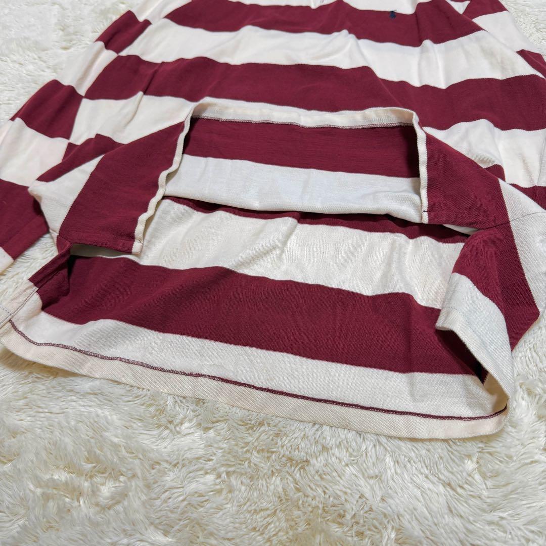 ポロラルフローレン ボーダー柄ラガーシャツ ポニー刺繡 XXL