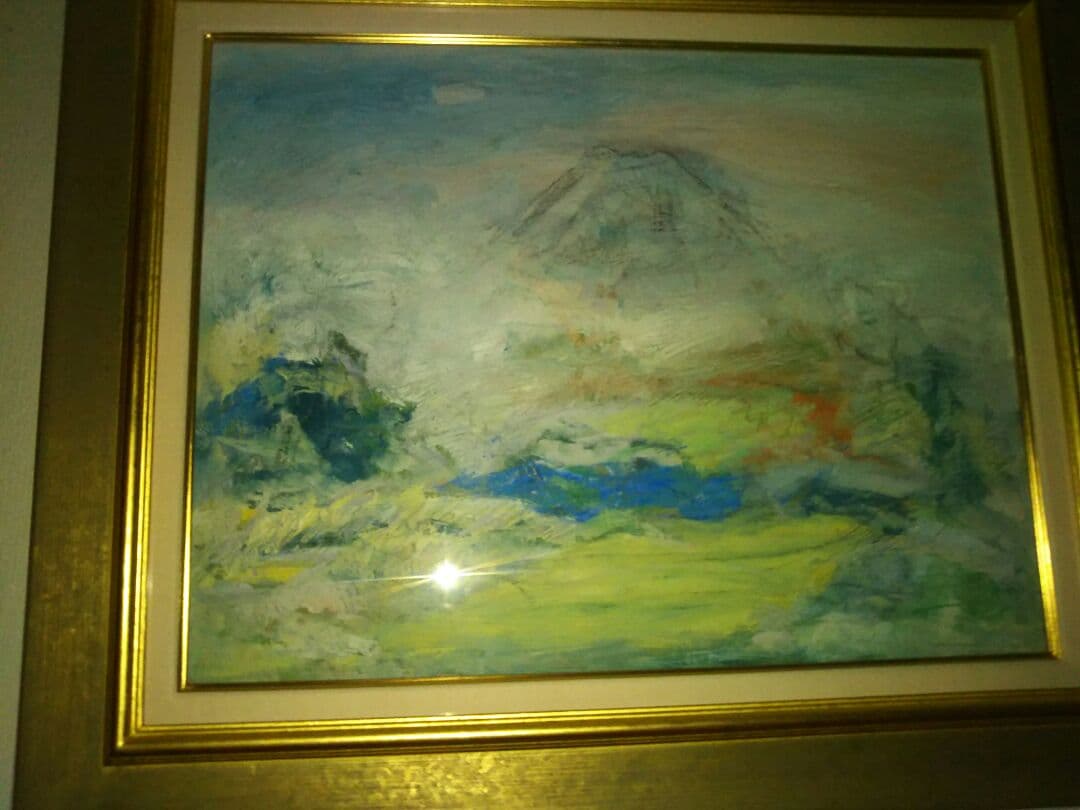 直筆油絵10号秀作です額縁付きます