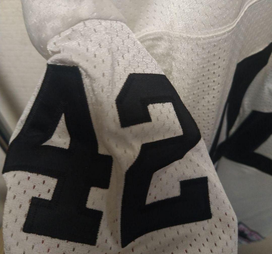 タグ付き　Mitchell & Ness RAIDERS 42番　ゲームシャツ