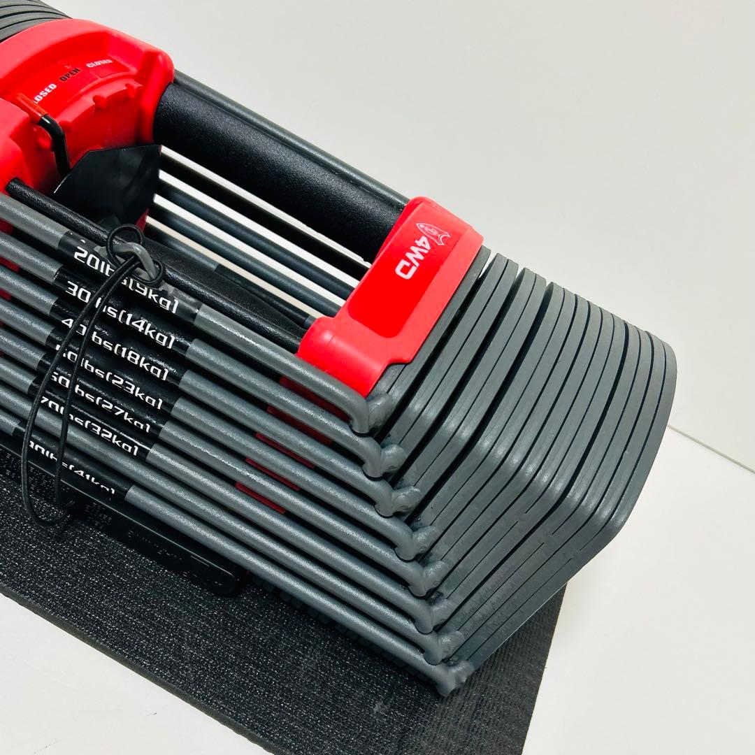 【送料無料】① 4WD ブロックダンベル 可変式ダンベル 約2.3kg〜41kg