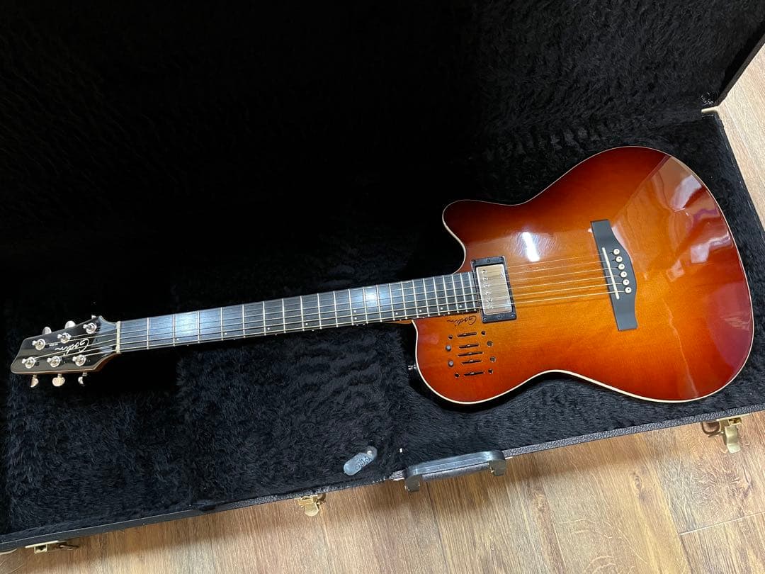 【ハードケース付】 Godin A6 Ultra cognac burst