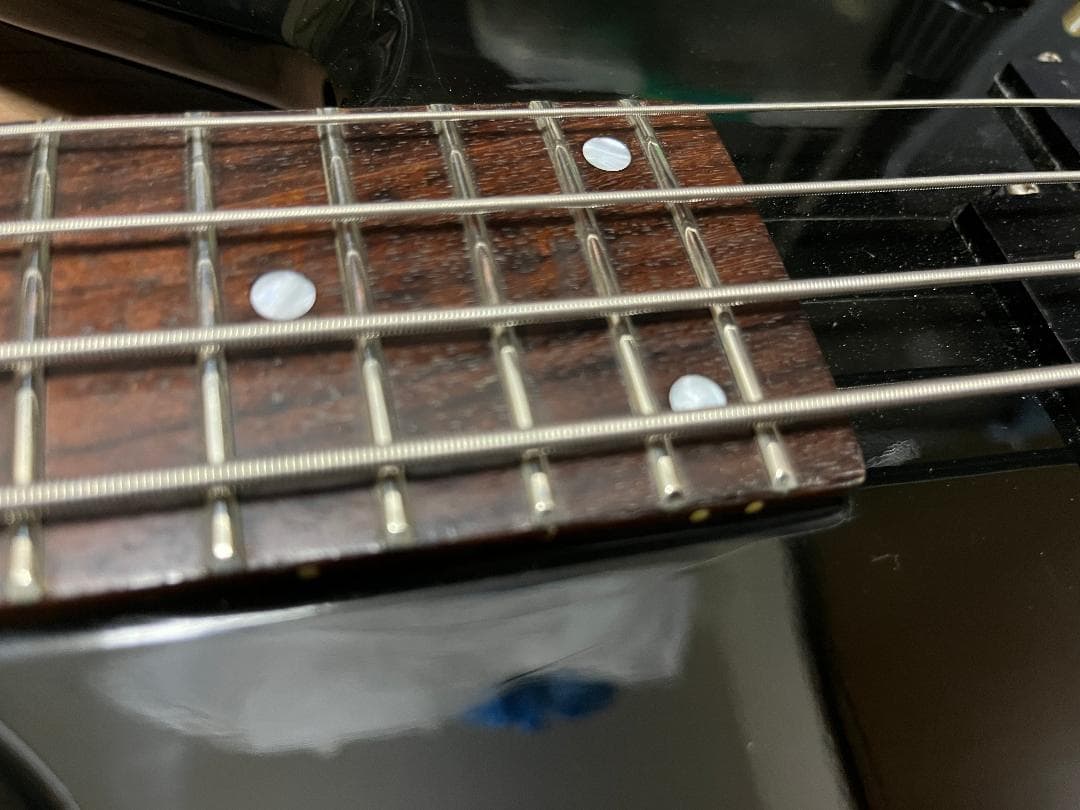 フェルナンデス製　モッキンバードベース　ブラック　スルーネック　VINTAGE