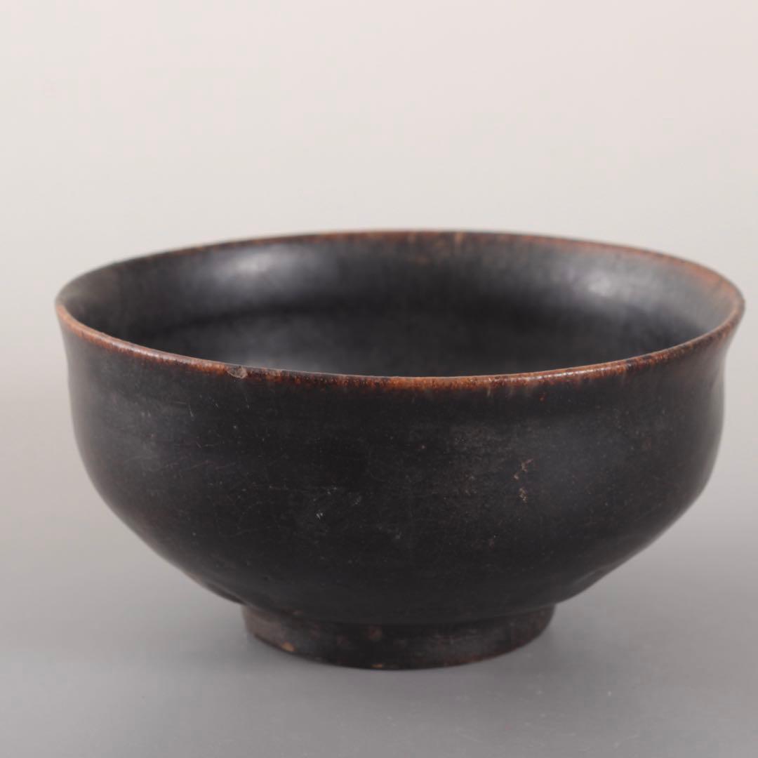 李朝 黒高麗 黒釉 茶碗 茶道具 朝鮮美術 古美術 古道具 黒釉茶碗