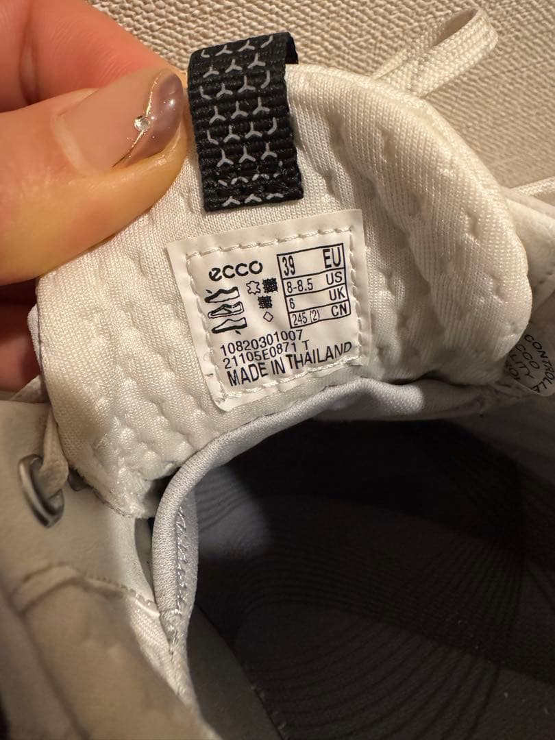 ecco 108203 01007 スパイクレス ゴルフシューズ ホワイト系