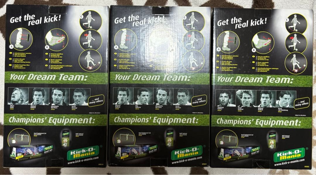 Kick-O-Mania サッカー選手フィギュア３体セット　人気デルピエーロなど