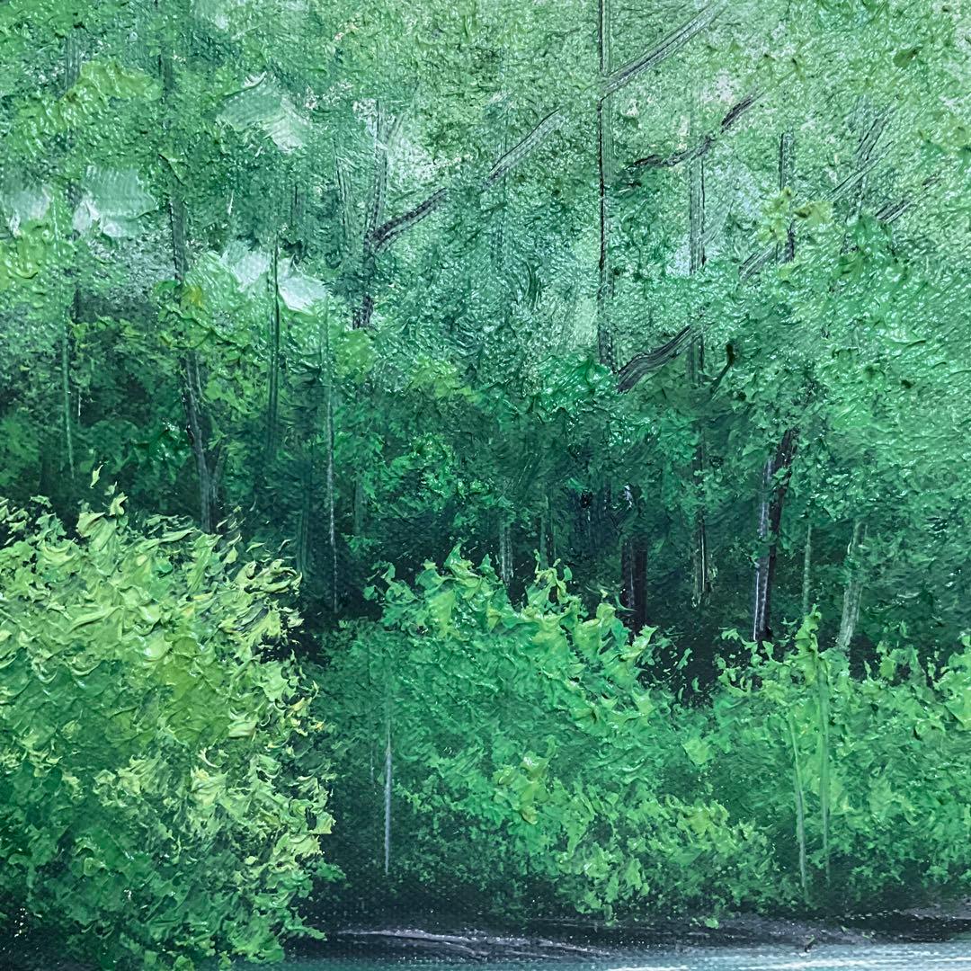 専用・絵画・額縁・油絵・岡 恵一・奧入瀬・F 4号・美術品・インテリア・雑貨