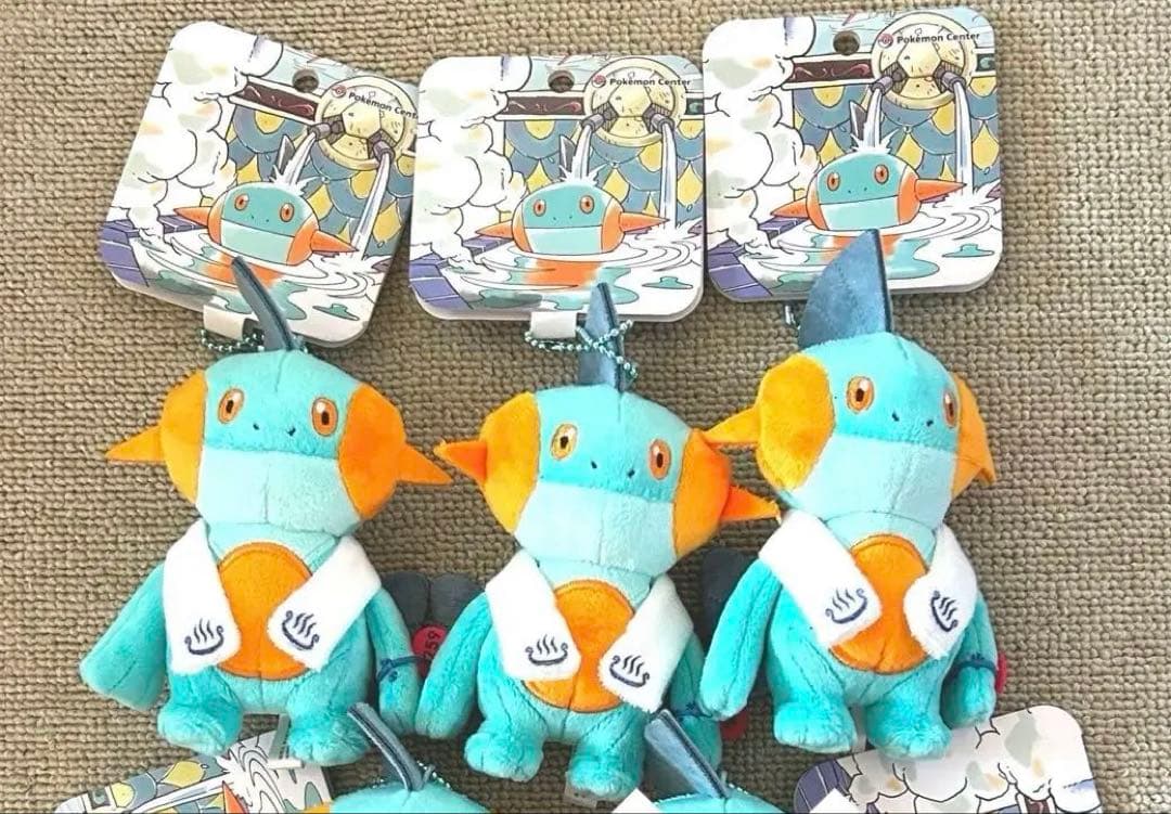 ポケモンセンター　限定　ぽけもんせんと〜 ヌマクロー　マスコット　3個