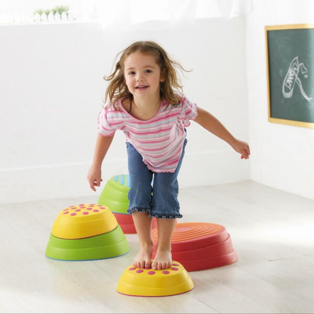 ‼️お値下げ‼️体操　レインボーバランスストーン　収納袋付き　weplay 正規品