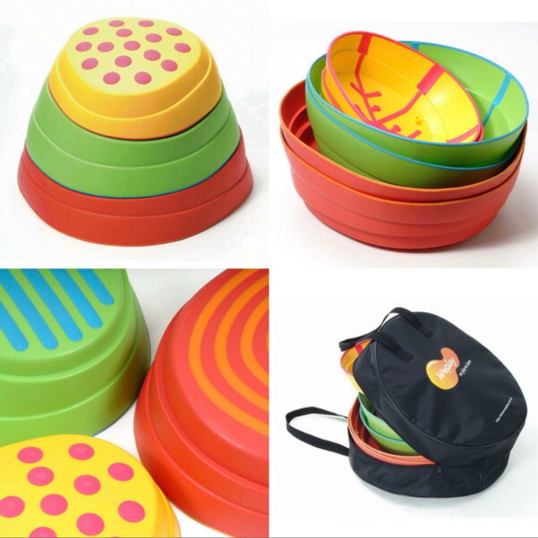 ‼️お値下げ‼️体操　レインボーバランスストーン　収納袋付き　weplay 正規品