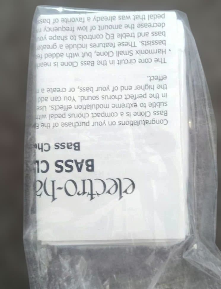 未使用品 electro-harmonix BASS CLONE