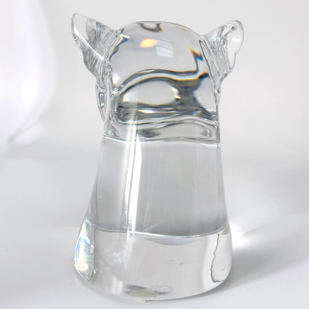 【バカラ】動物 パンサー 置物 インテリア★美品★金運