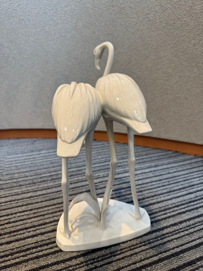 マイセン　フラミンゴ　置物