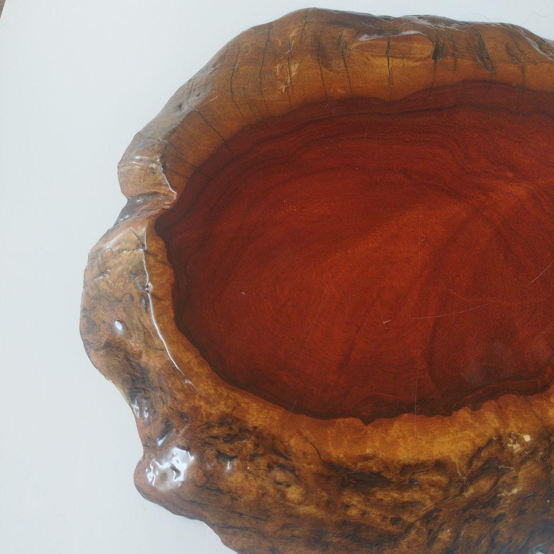 赤褐色 　花梨　カリン　一枚板　花台 華台 置き台 飾り板 敷板 天然木　美品