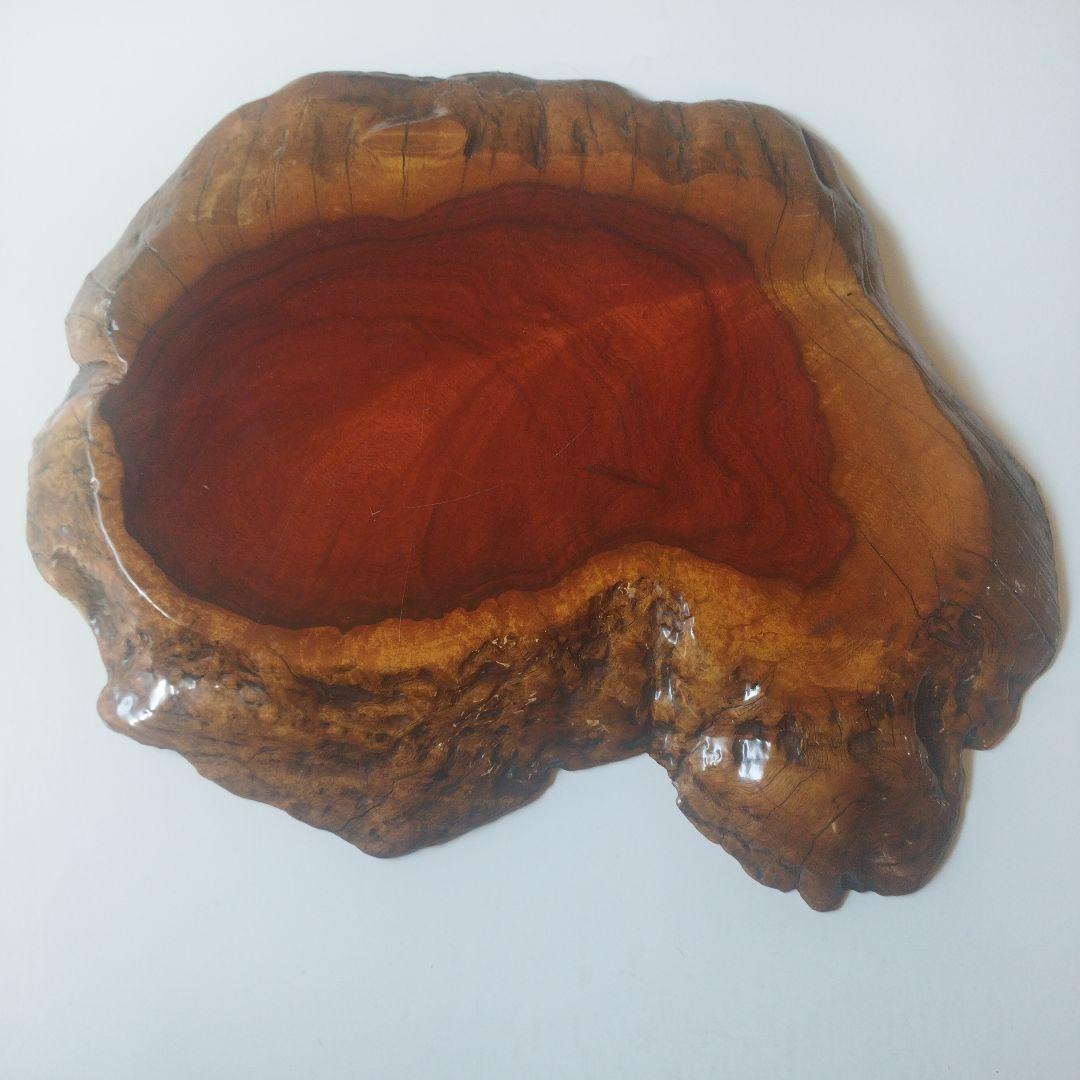 赤褐色 　花梨　カリン　一枚板　花台 華台 置き台 飾り板 敷板 天然木　美品