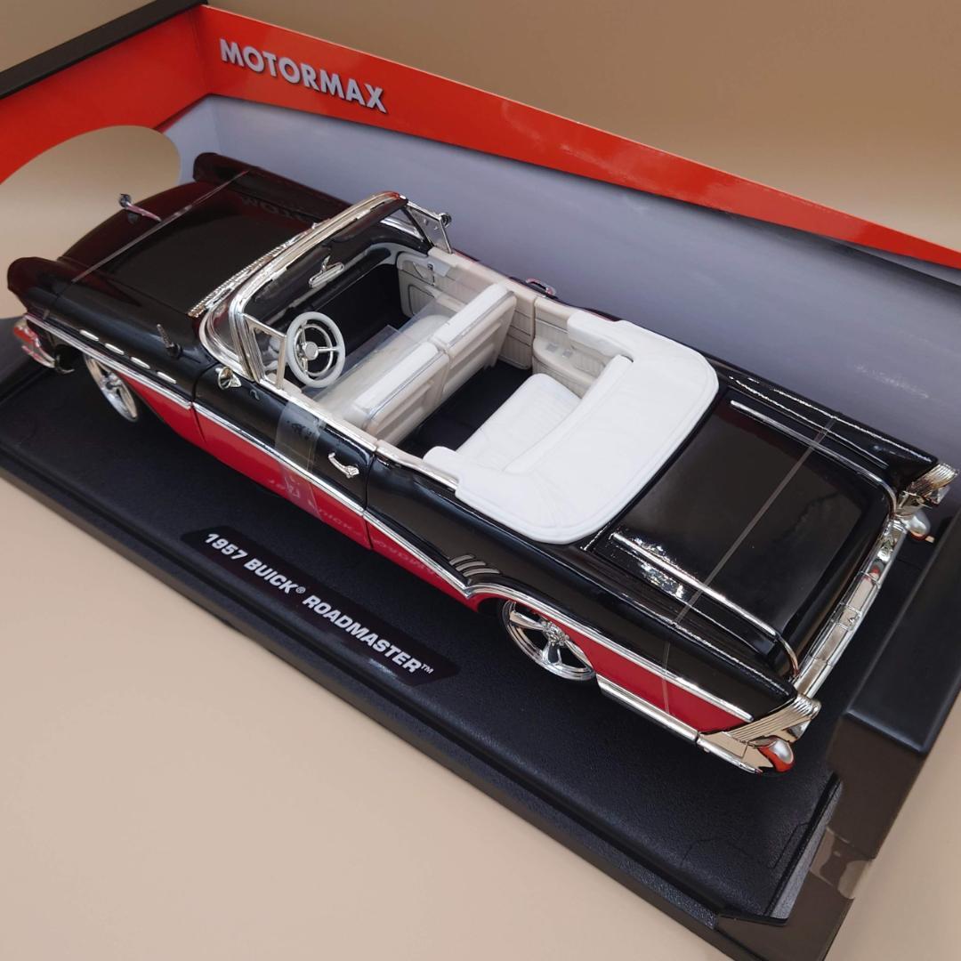 1/18 ビュイック ロードマスター 1957 ブラック/レッド MM製ミニカー