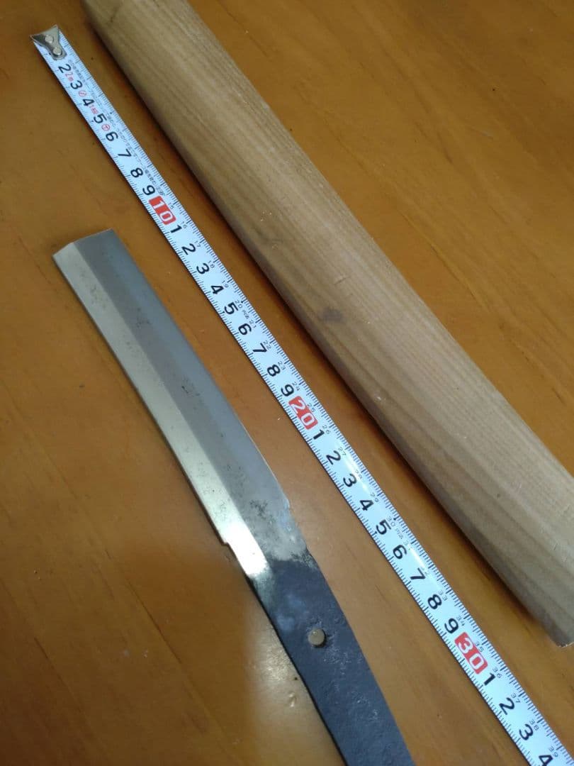 残欠、合法商品　銘(兼次)　直刃紋、竹細工刀、小刀の材料