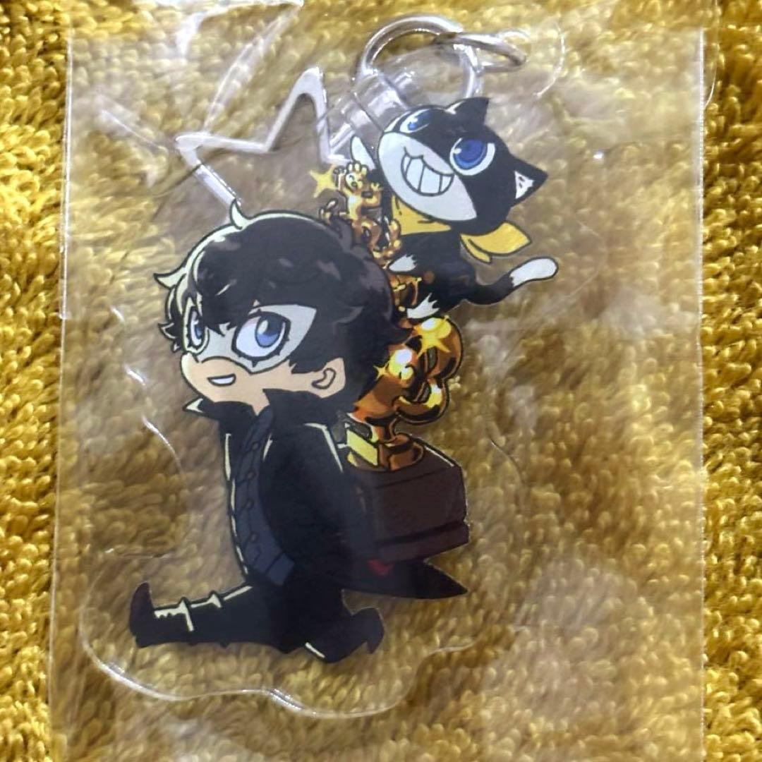 【希少】ペルソナ5 主人公 ジョーカー モルガナ モナ アクリルキーホルダー