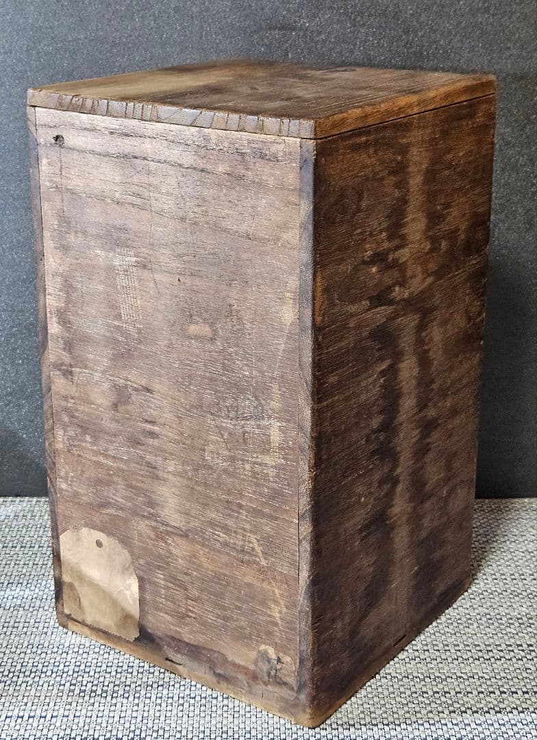 【時代古作品❗】明治時代頃　古伊賀　双耳　彫り文様　花入れ　花生け　茶道具　茶器