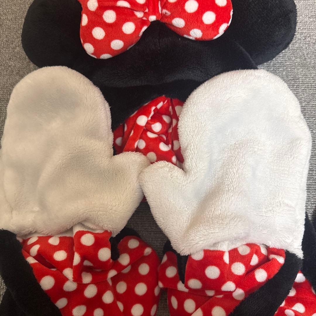 ミニーマウス マフラーキャップ ファンキャップ ディズニー