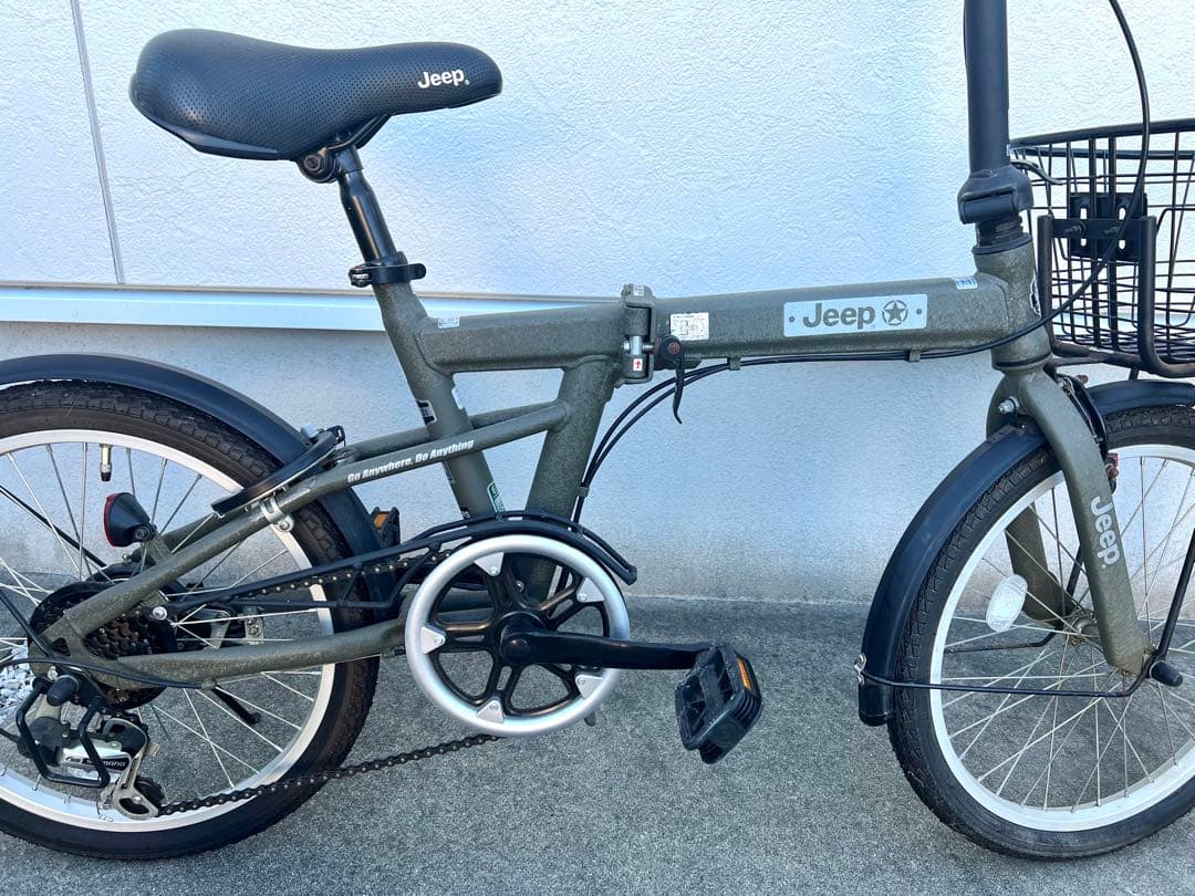 Jeep 折り畳み自転車 20インチJE-206G オリーブグリーン