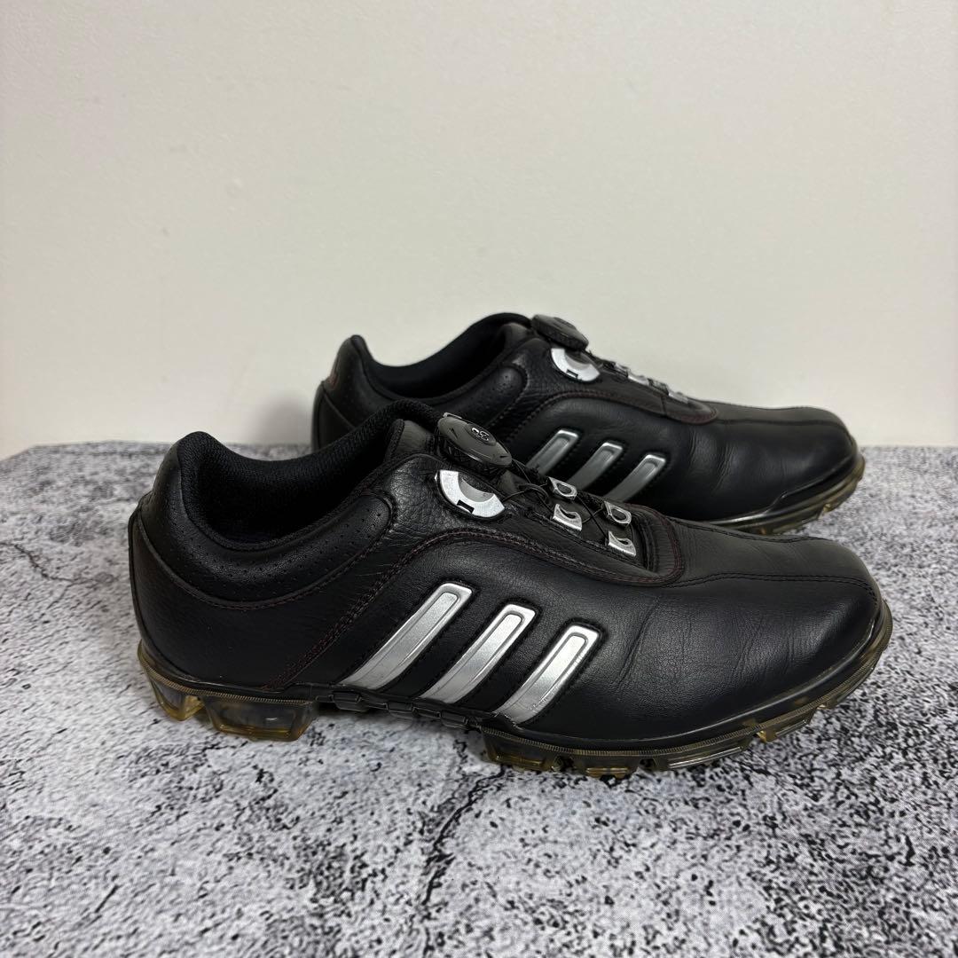 adidas ゴルフシューズ　メンズ　ダイヤル式　黒　アディダス　25.5