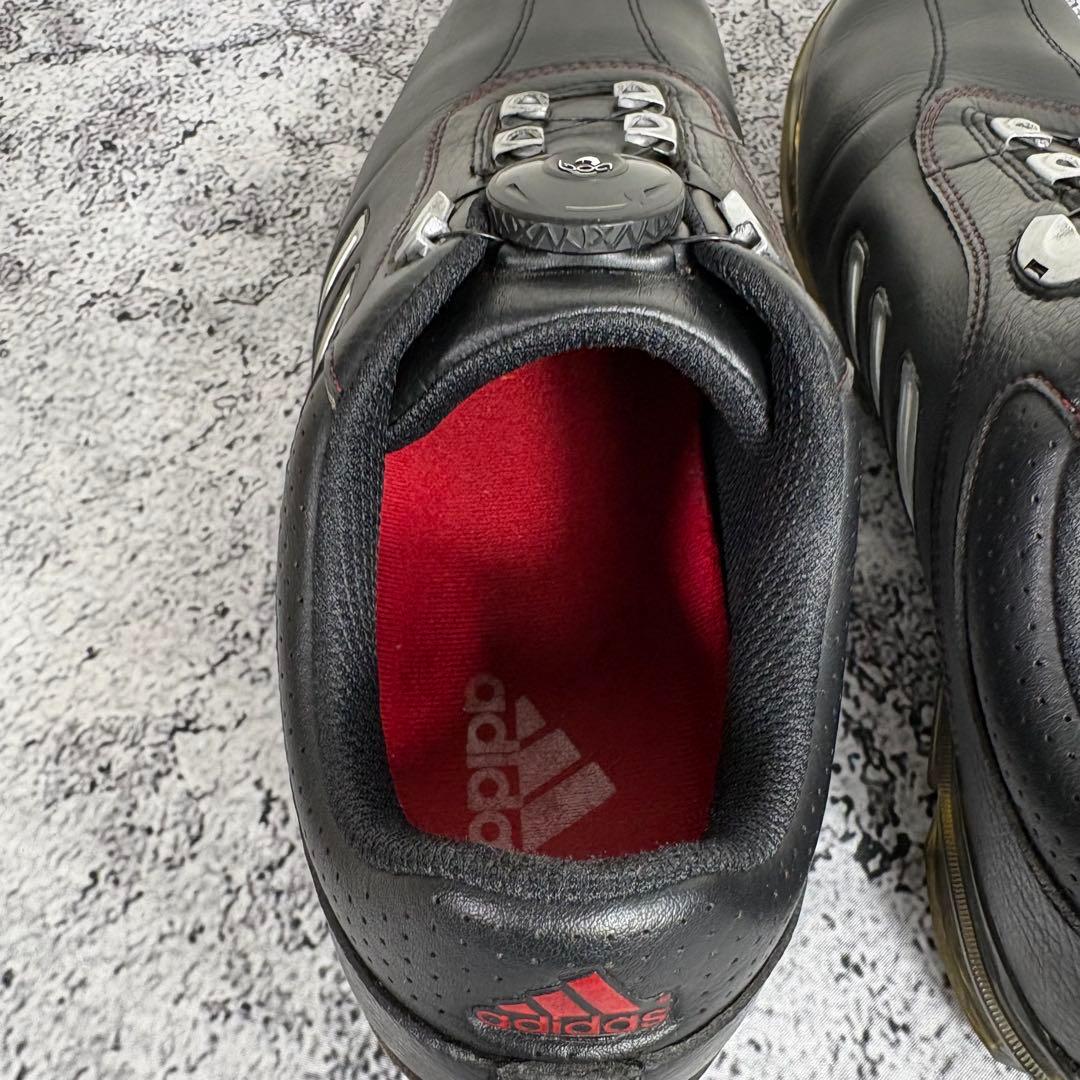 adidas ゴルフシューズ　メンズ　ダイヤル式　黒　アディダス　25.5