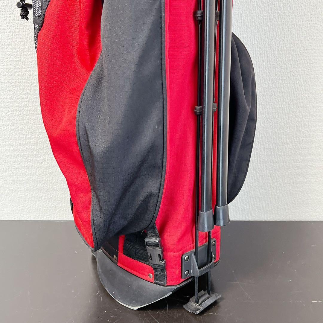 NIKE ナイキ 軽量 スタンドキャディバッグ 4分割 レッド ブラック ゴルフ