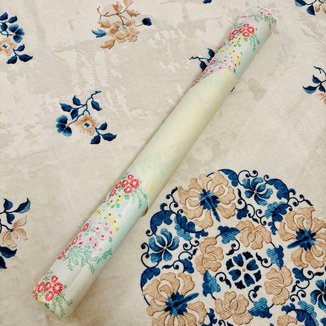 美濃和紙 友禅染 大判アート 2枚セット（花鳥／平安絵巻） 絵画　日本画