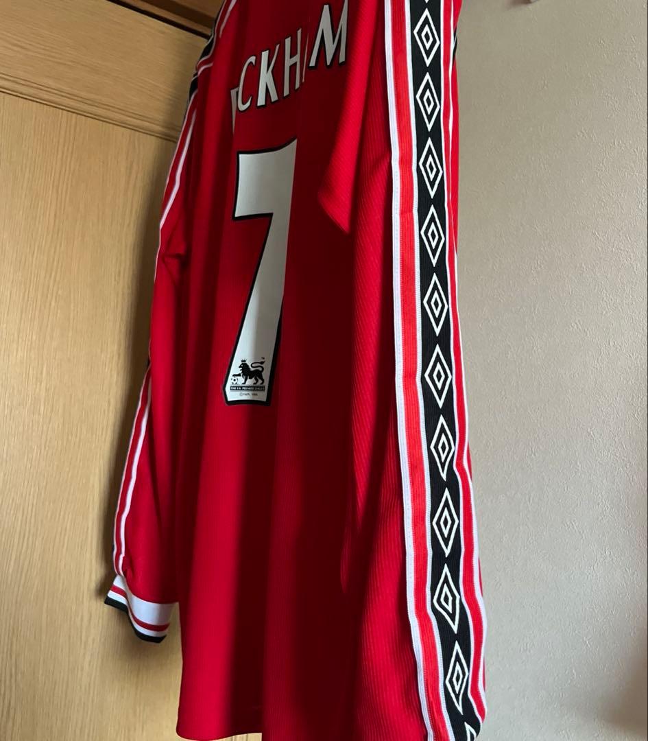 【掲載最終日！】マンチェスターユナイテッド　98-00 ホームユニ　7背番号