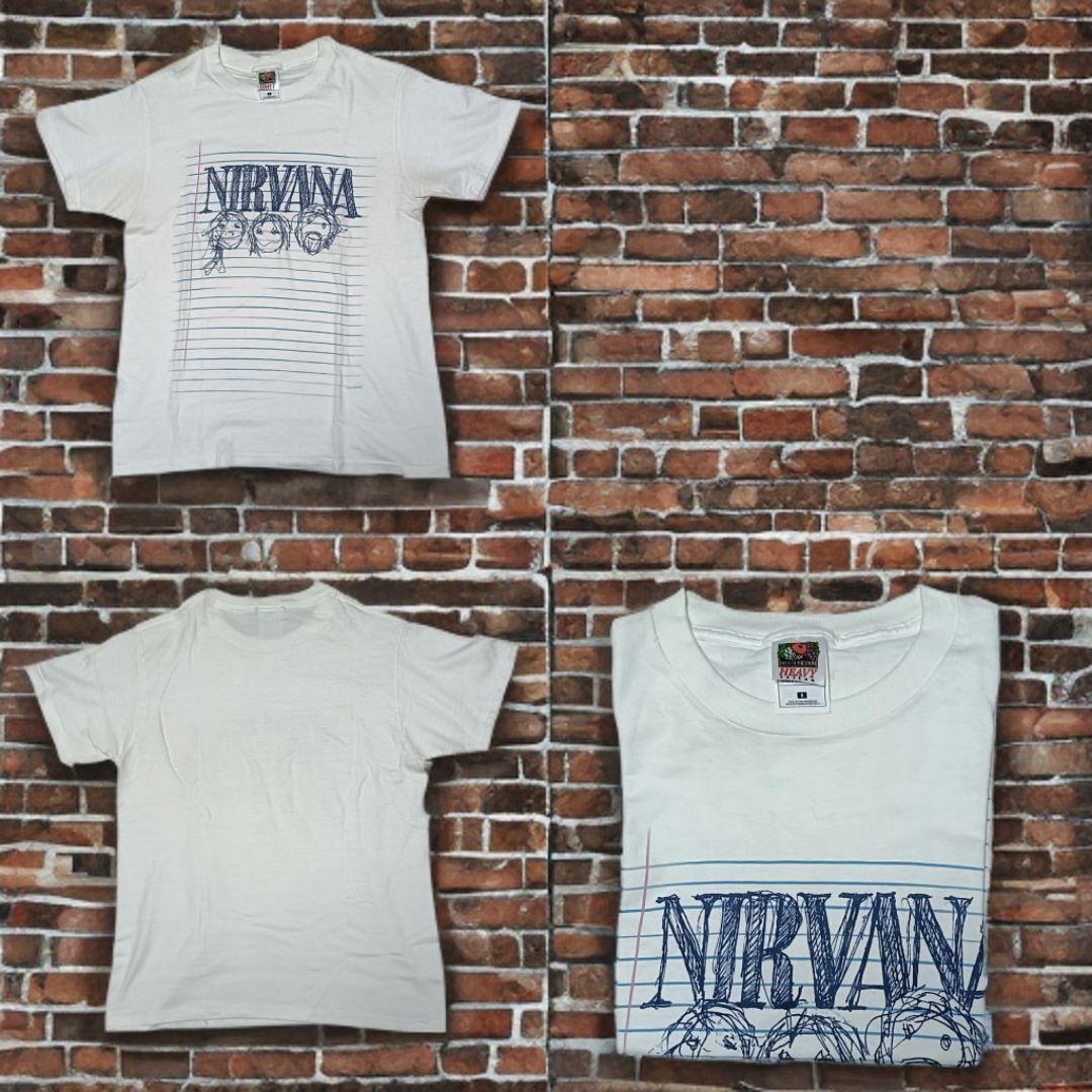 当時物 90s NIRVANA Tシャツ カートコバーン 直筆　イラスト