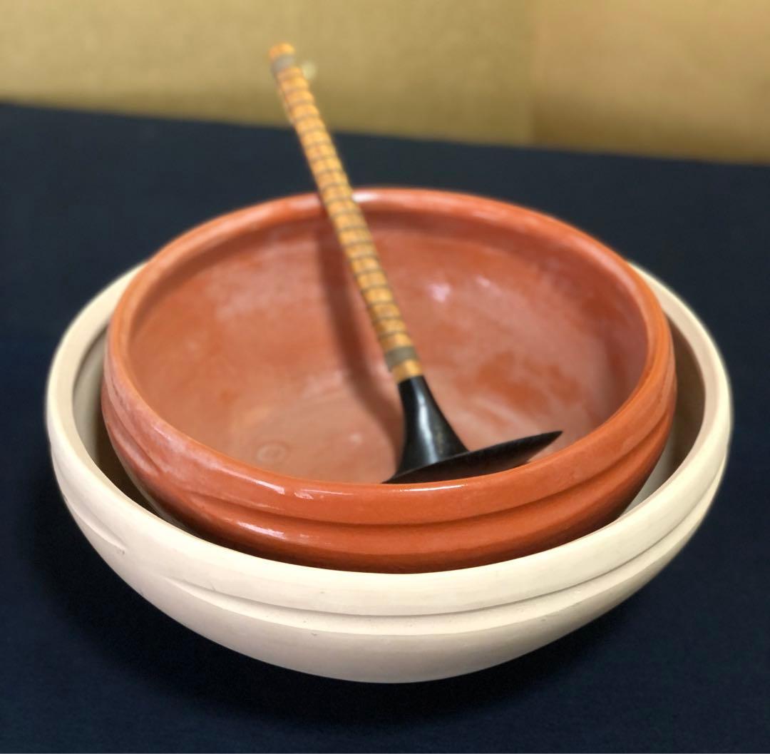 《R》茶道具 半田焙烙セット 赤楽 巴半田 桂 底取 251222か2