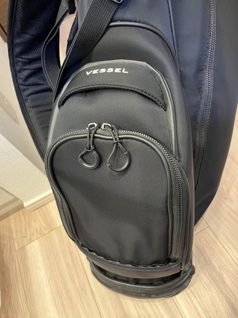 Vessel ブラック キャディバッグ スタンド付き