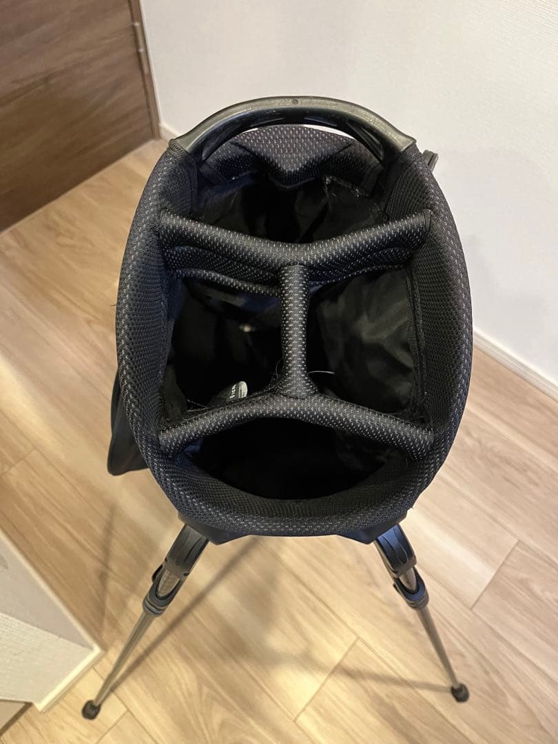 Vessel ブラック キャディバッグ スタンド付き