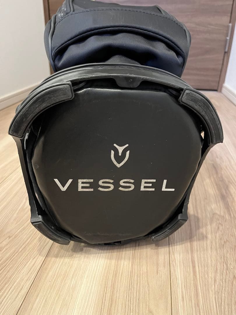 Vessel ブラック キャディバッグ スタンド付き