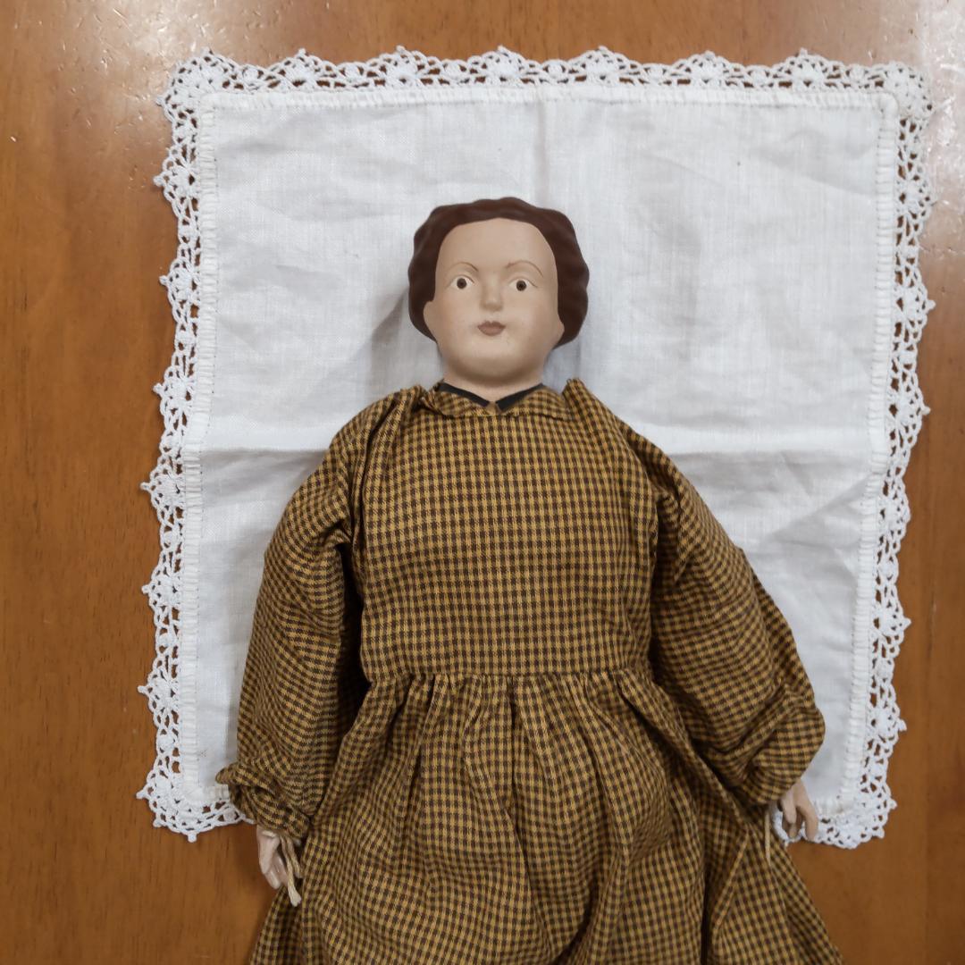 アンティークドール　レア　人形1体　茶色　リプロダクション　人形　海外作家