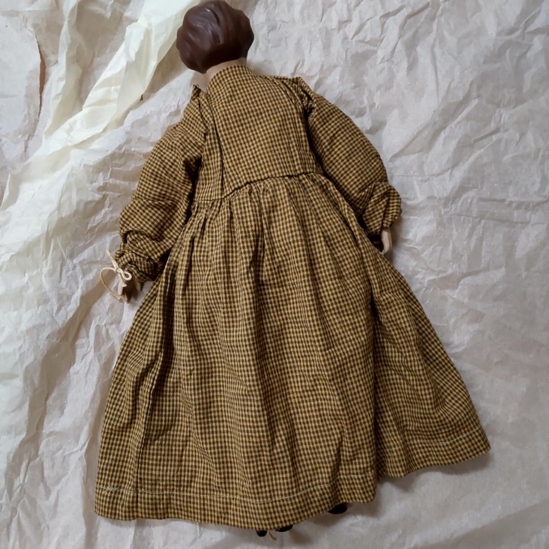 アンティークドール　レア　人形1体　茶色　リプロダクション　人形　海外作家