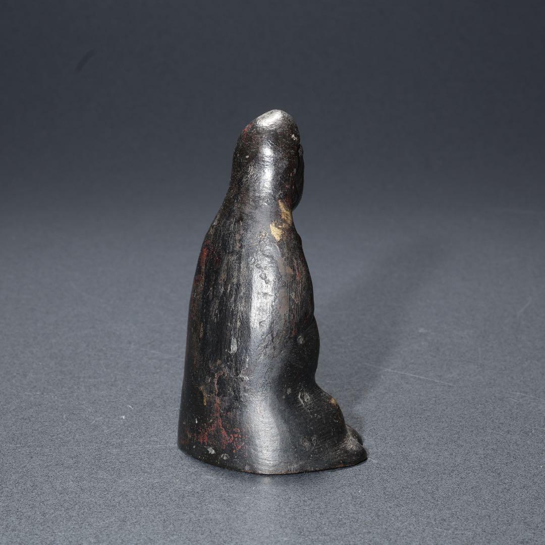 観音坐像　銅製　仏像　骨董　江戸時代　R1681