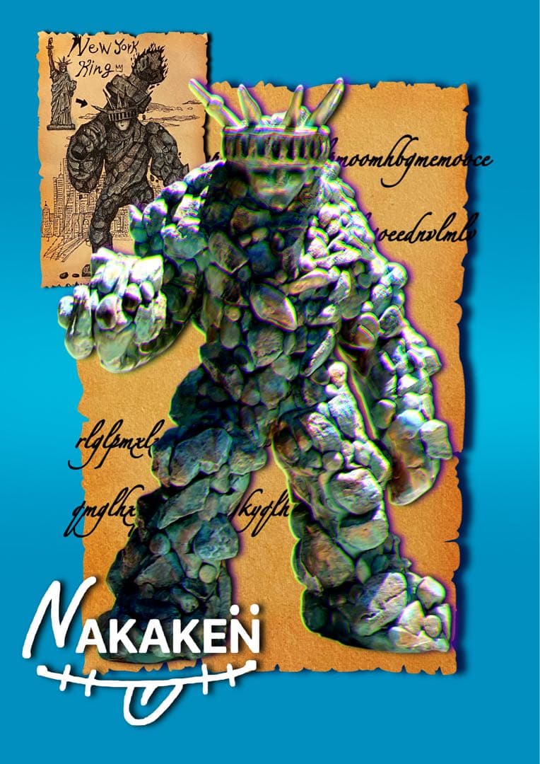 自由の女神岩石フィギュア 約20cm