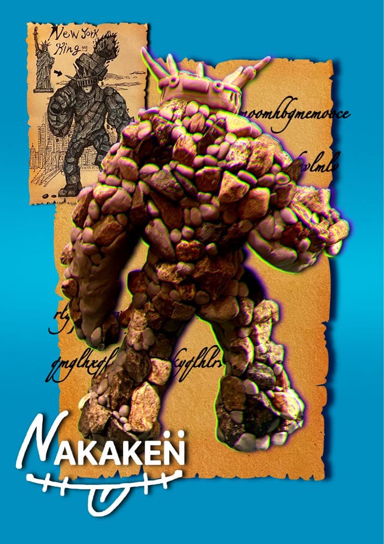 自由の女神岩石フィギュア 約20cm