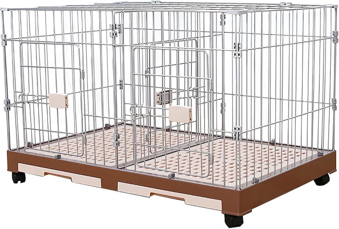 犬ケージ*2猫ケージ 特大ケージ 室内飼い　引き出しトイレ付 掃除簡単 移動便利