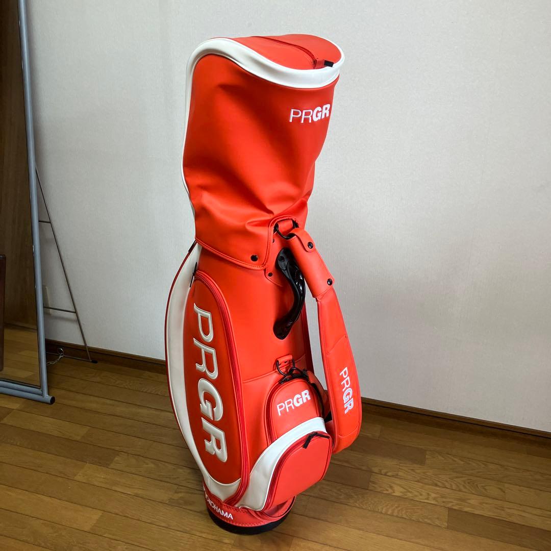 PRGR キャディバッグ オレンジ色 YOKOHAMA
