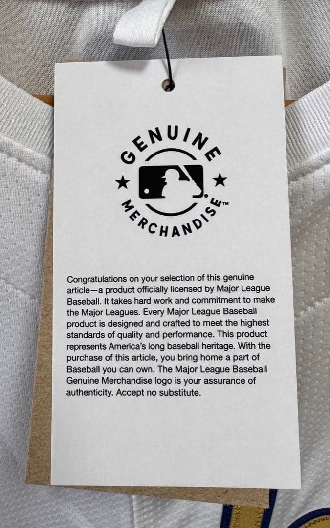 【正規品】MLB公式 ドジャース ユニフォーム ゴールド US Mサイズ