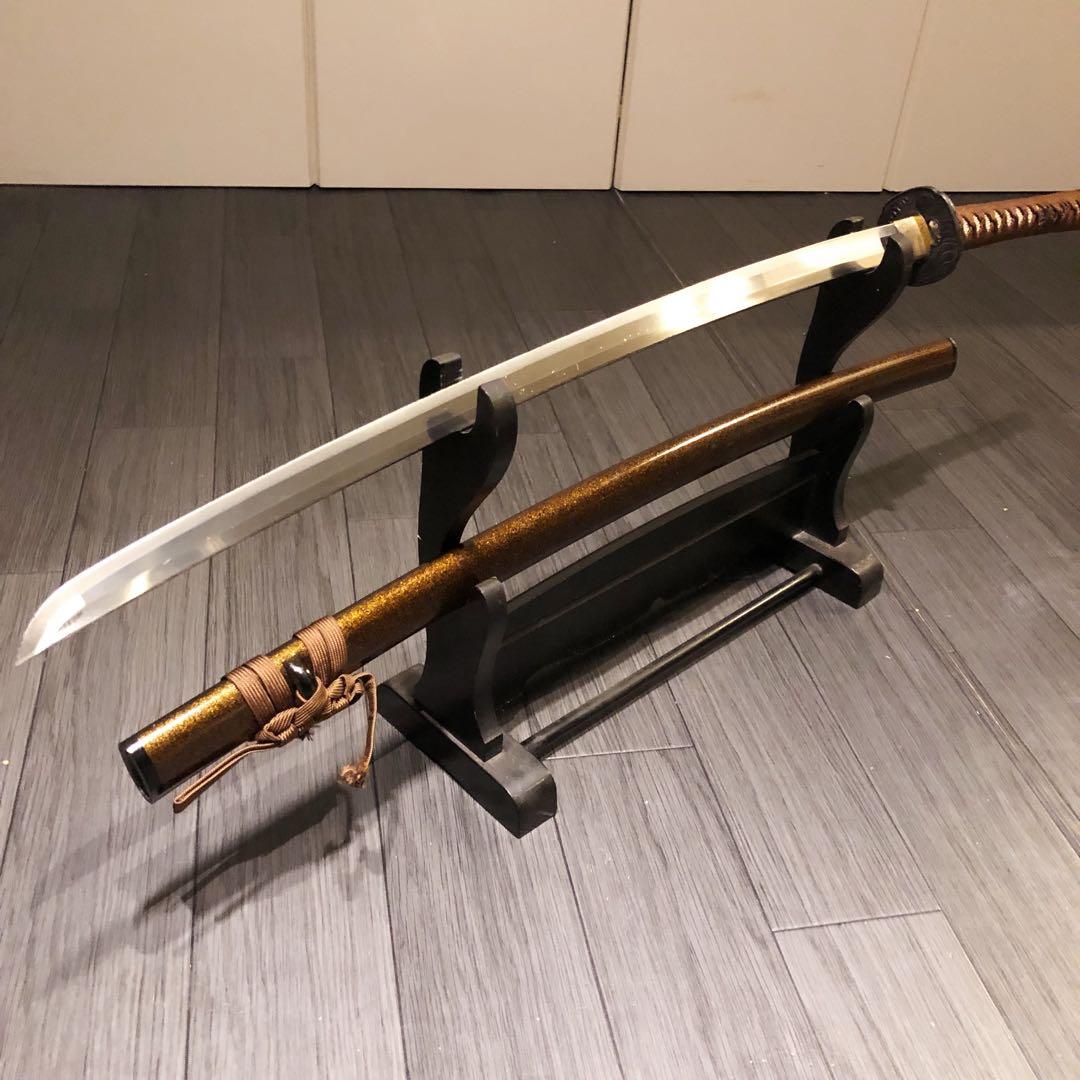 高級模造刀　亜合金刀身　居合刀　茶拵え