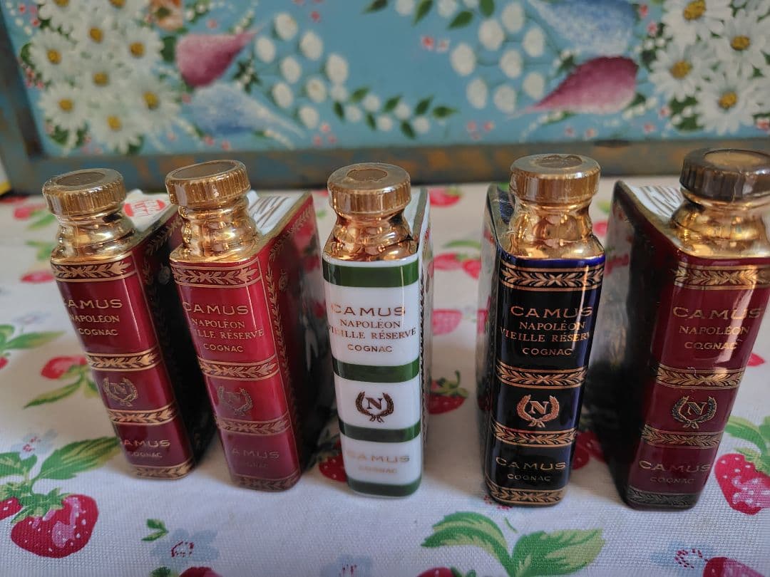 未開栓　ブランデー　カミュ　ブック　ナポレオン　ミニチュア　5本セット　50ml