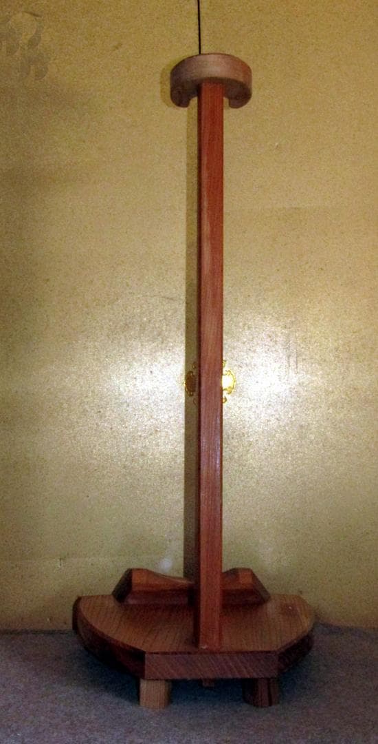 ◆ 別注　木造 薩摩琵琶設置用 欅琵琶架 邦楽器　弦楽器  鑑賞用 ◆