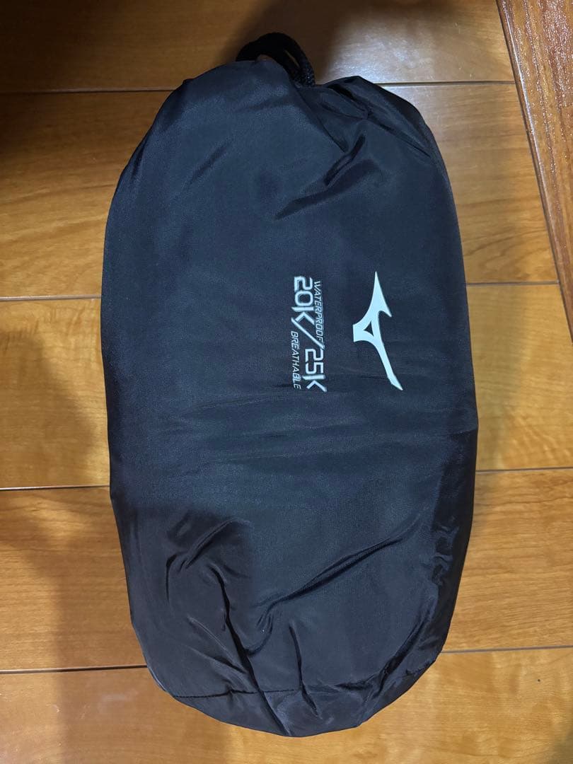 ミズノ　ゴルフ　レインウェアセット ホワイトジャケット ネイビーパンツ