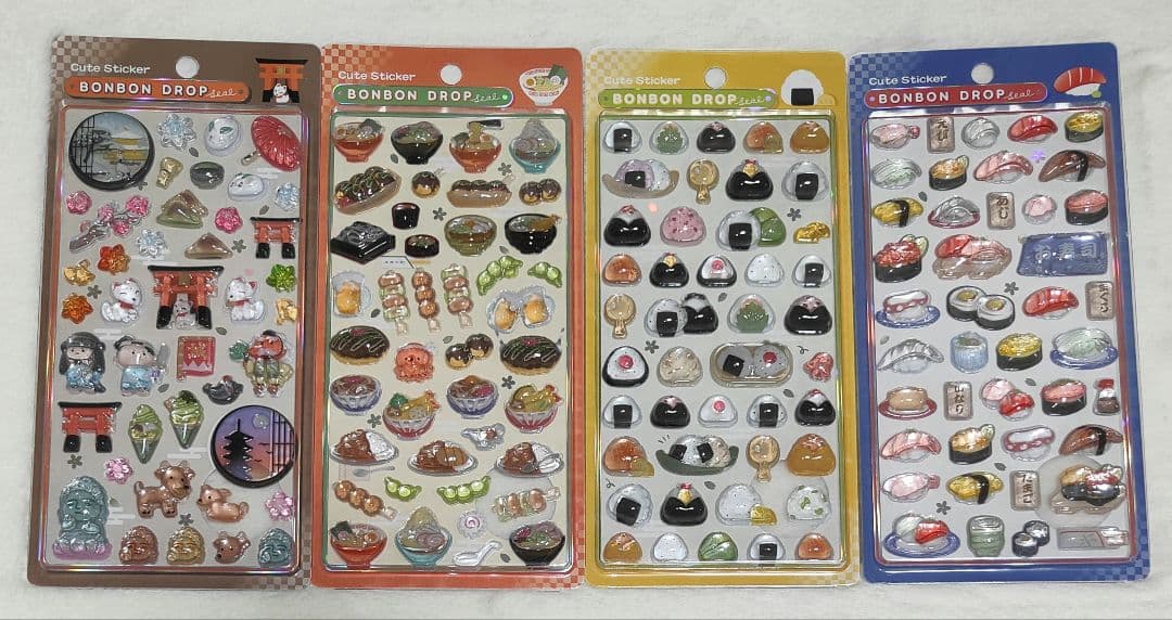 正規品 ボンボンドロップシール 和柄 8種類セット