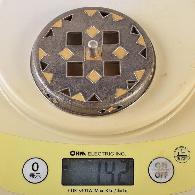 九谷焼　北出不二雄監　倣富本憲吉　富本陶　辻本勇　香炉　銀火屋　共箱　R8455