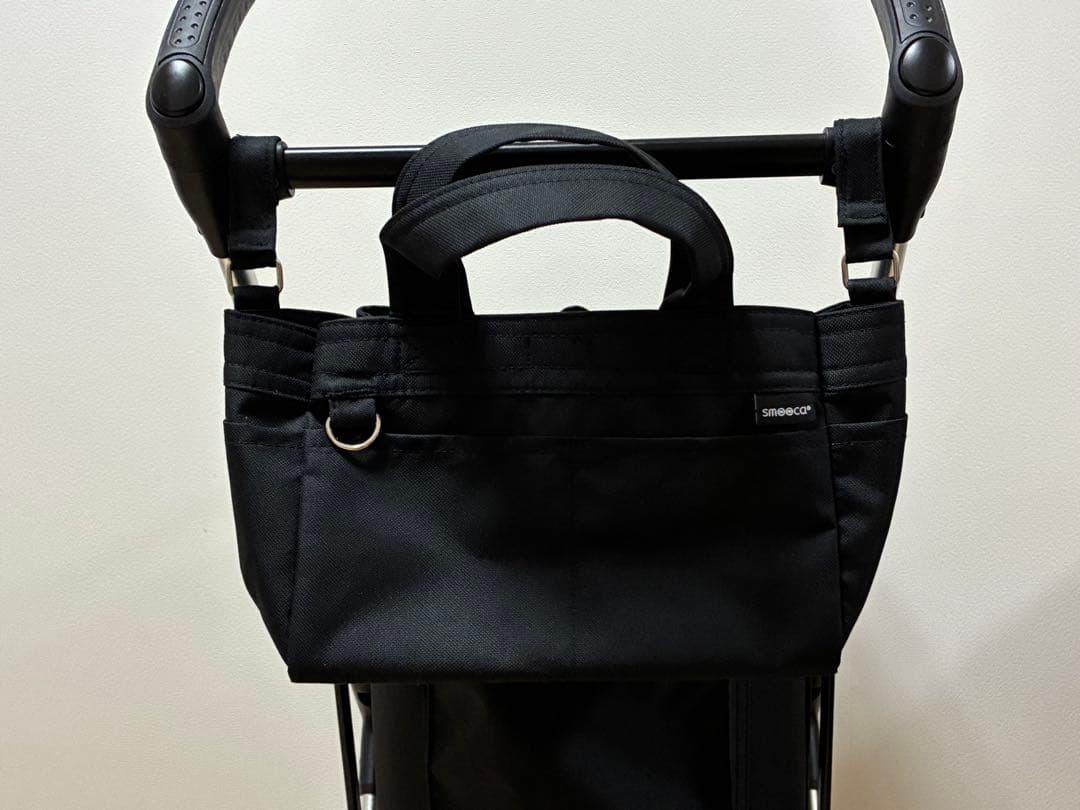 smooca mini ペットカート ブラック カップホルダ付　折り畳み式　美品